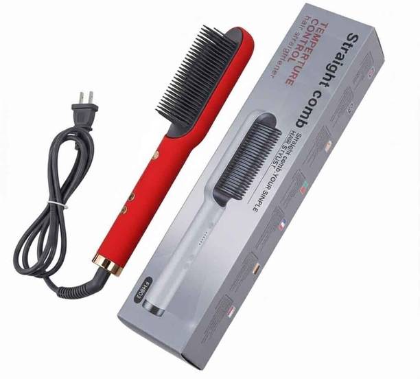 Frinzoo Rapid Heat Hair Straightener Comb with Easy Grip Electric Hair Styler