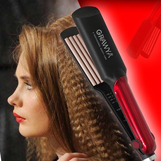 Grawya Hair Crimper, Power Heat Setting 4X Protection Coating Hair Crimper & Style Electric Hair Styler