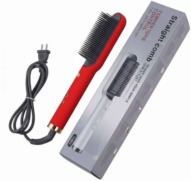 Frinzoo Portable Hair Straightening Brush for Travel and Home Electric Hair Styler
