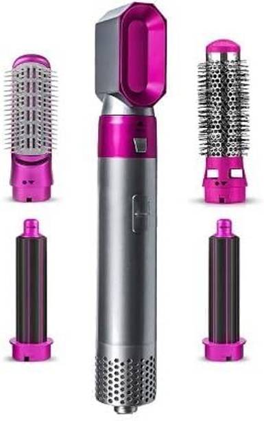 Seashot 5 In 1 Multifunctional Hair Curly Hot Air Styler Pink Electric Hair Styler