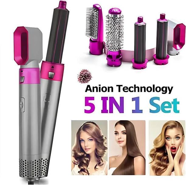 BazaarNest 5 in 1 Style Hair Dryer Hot Air Brush Dryer for Woman Electric Hair Styler