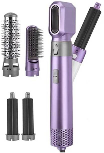 DRUMSTONE 5-in-1 Hair Styler & Hot Air Brush Styler with Negative Ion Technology Electric Hair Styler