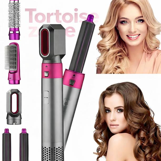Tortoise zone 5 in 1 Hot Air Brush Hair Dryer & Volumizer | Multifunctional Hair Styler Electric Hair Styler
