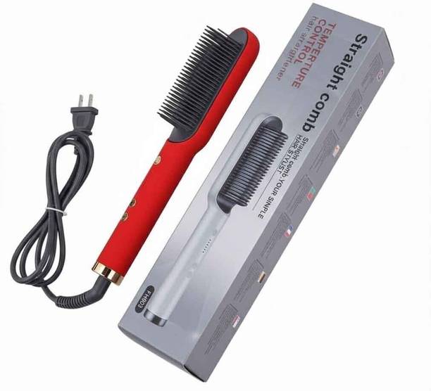 Frinzoo Ionic Hair Straightener Brush with Safe Touch Body Electric Hair Styler