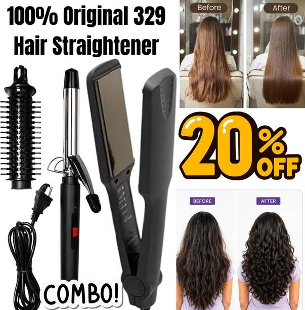 ZnoTech Electric Hair Straightener & Curler 2-in-1, Z68 Electric Hair Styler