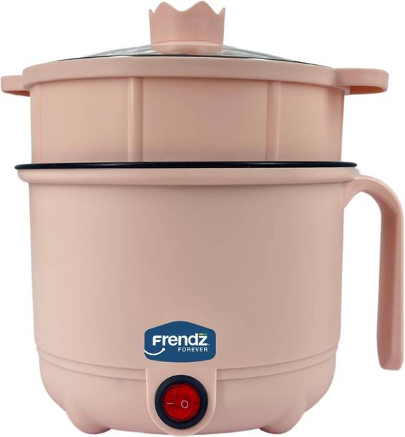 Frendz Multipurpose Electric Kettle for Travel | Double Layered Body Multi Cooker Electric Kettle
