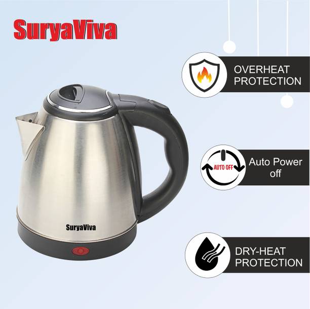 SURYAVIVA Electric kettle insta 1.8 ltr stainless steel Electric Kettle