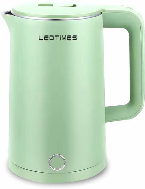 LED TIMES Premium Electric Kettle 1.6L | 1500W Fast Heating Stainless Steel Body Electric Beverage Maker