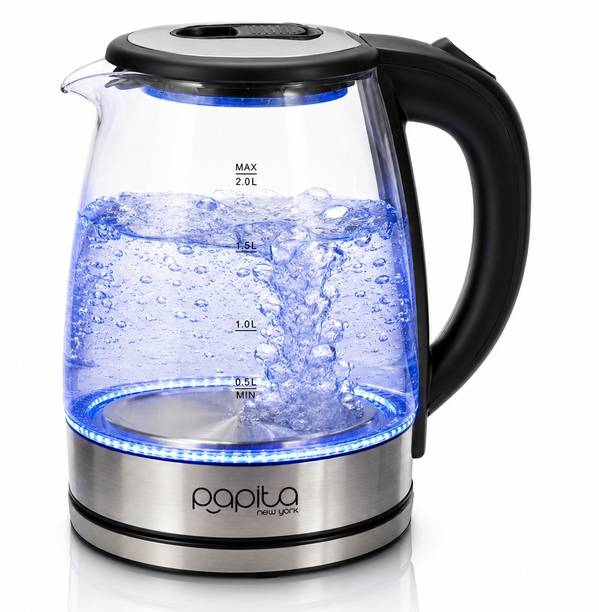 VSM ENTERPRISE Electric Glass Kettle 2L (2000ml) | 1500W Fast Heating | Electric Kettle