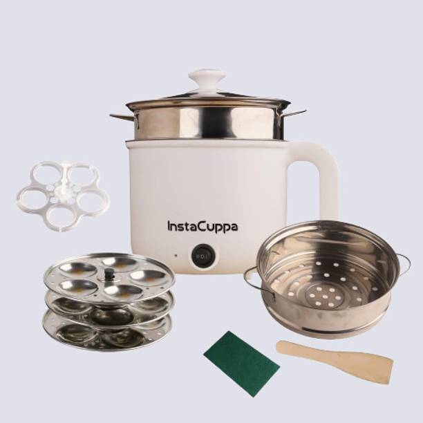 Instacuppa Electric Idli Maker - Steel Multi Cooker Electric Kettle