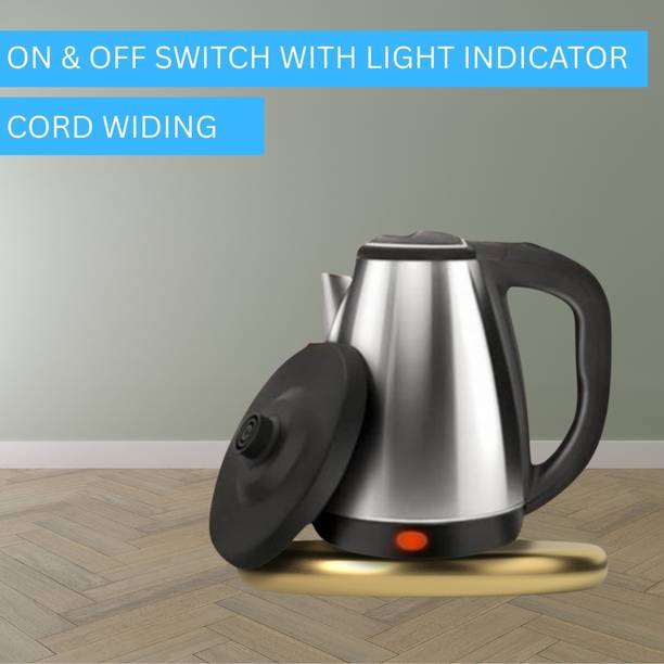 ROAR Electric Kettle with Stainless Steel Body, 2litre for boiling Tea/Coffee etcI128 Electric Kettle