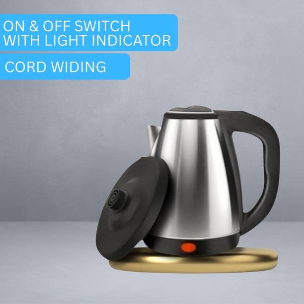 ROAR Electric Kettle with Stainless Steel Body, 2litre for boiling Tea/Coffee etcO156 Electric Kettle
