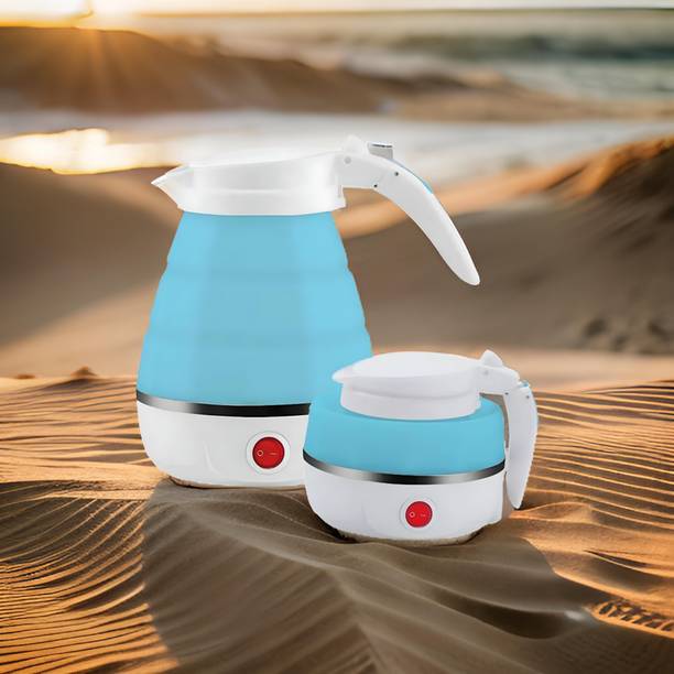 navdevi enterprise Large Travel Foldable Portable Electric Kettle, Silicone Hot Water Tea Electric Kettle