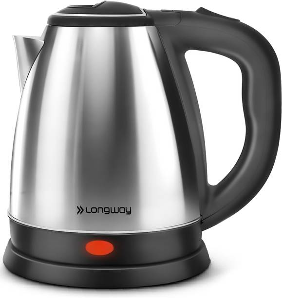 Longway Kestro 1500 W with Stainless Steel Body for Boiling, Making Tea, Coffee, Soup Electric Kettle