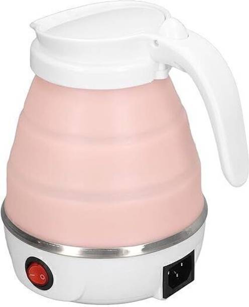 HARIS STORE Travel Kettle, 600W Folding Silicone Kettle Lightweight Electric Kettle