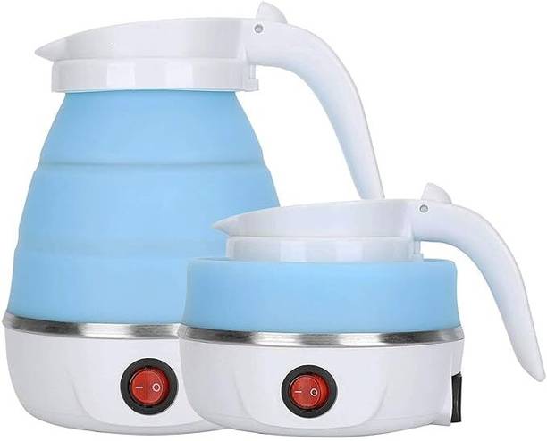 Brijvila Portable Foldable Electric Kettle with Silicone Body & Detachable Cord Electric Kettle