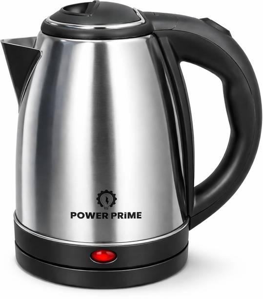 POWER PRIME Electric Water Boiler for Tea Coffee | Stainless Steel | 1500W Fast Boil Electric Kettle