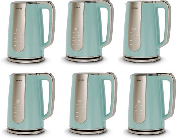 HAVELLS CRAFT Kettle | OptiHeat Tech for Custom(Pack of 6)Temperature Setting Electric Kettle