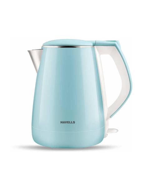 HAVELLS Aqua Plus 1.2 L Electric Kettle 1250W (Blue, White, Silver)