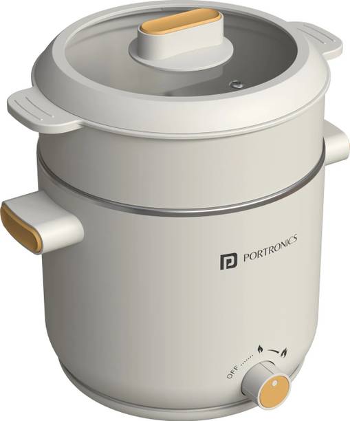 Portronics Anymeal Multifunctional 1.5L Electric Kettle With Steamer, Dual Temperature,600W Multi Cooker Electric Kettle