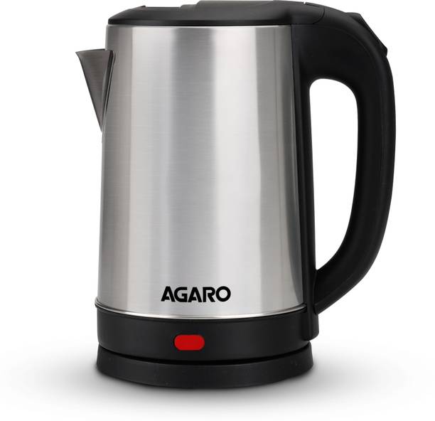 AGARO Sonnet Electric Kettle, 1.5L, 1500W, Stainless Steel Body Electric Kettle