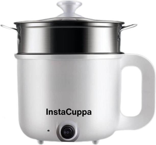InstaCuppa 3-in-1 Multi Cook Kettle with Steamer, Adjustable Temperature Setting, 600 Watts Multi Cooker Electric Kettle