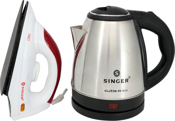 SINGER Cutie DX Kettle with Dry Iron Trio Electric Kettle