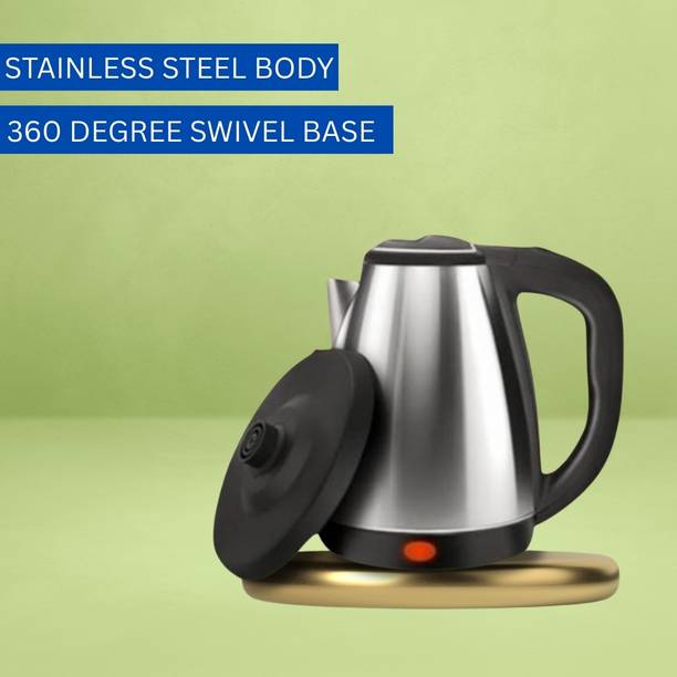 SACRO Electric Kettle with Stainless Steel Body, 2litre for boiling Tea/Coffee etcQ309 Electric Kettle