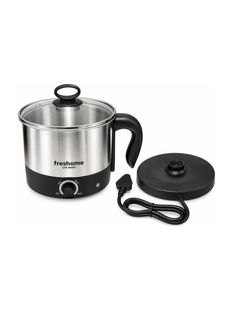Freshome FreshHome Multi Electric Kettle 1.2L Stainless Steel Quick Boil Multi Use Making Multi Cooker Electric Kettle