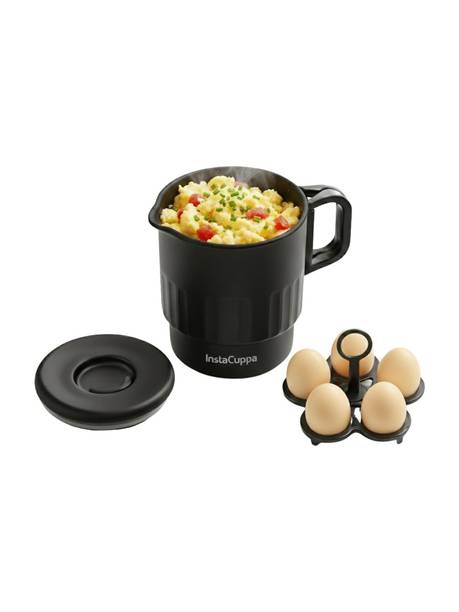 InstaCuppa Nonstick Portable MultiKettle, Auto Shut-Off, Foldable Handle, For Travel & Home Multi Cooker Electric Kettle