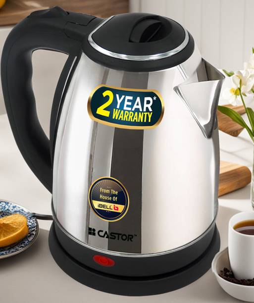 CASTOR CTEK180L Electric Kettle - 1500W Stainless Steel Body,Auto Shut-Off,Rapid Boil Electric Kettle