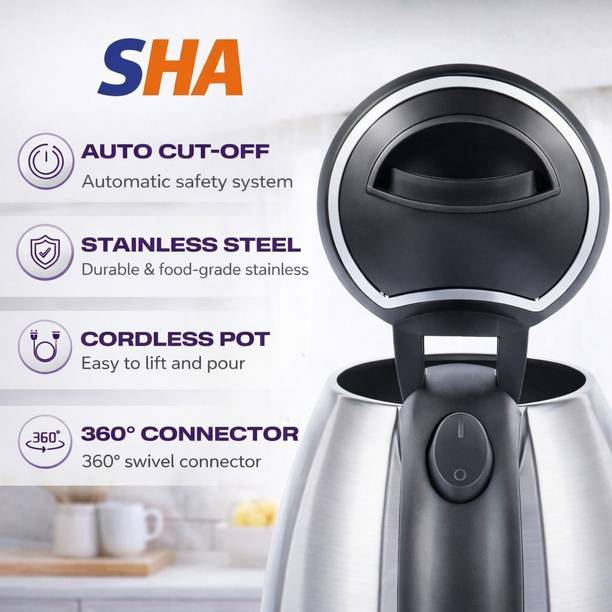 SHA Motherly Love Trendy_Kettle- STAINLESS -7 Electric Kettle