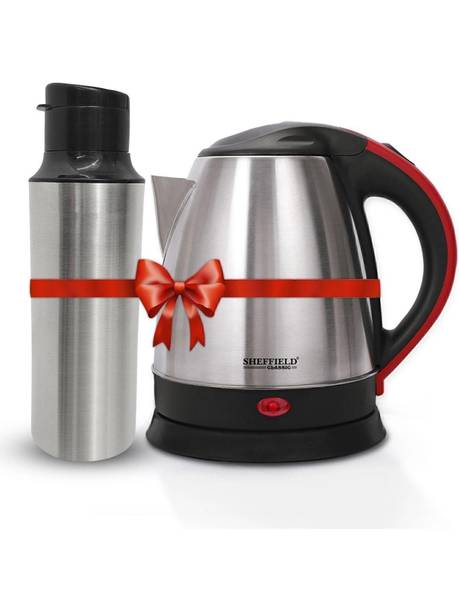 Sheffield Classic Combo Electric Kettle (1.5 L) & Bottle (500 ml) stainless steel Electric Kettle