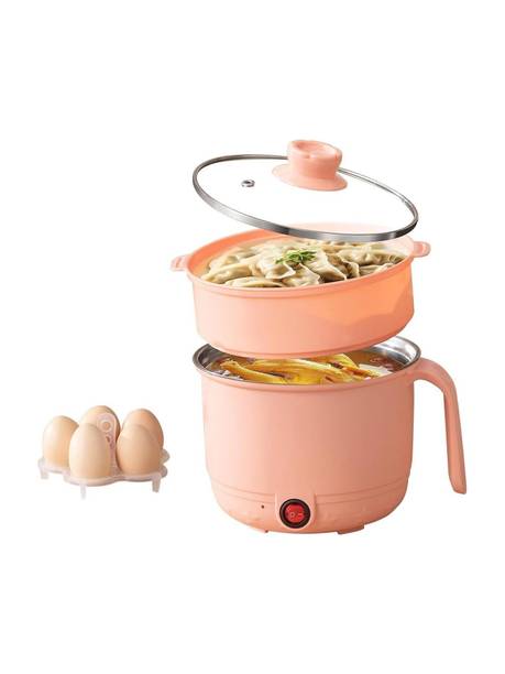 WeProve Multipurpose Electric Cooking Pot with Steamer Non-Stick Inner Steel Rice Cooker Multi Cooker Electric Kettle