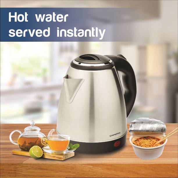 Crompton ACGEK-INSTADELT1.5 Electric Kettle  (1.5 L, Black, Silver)