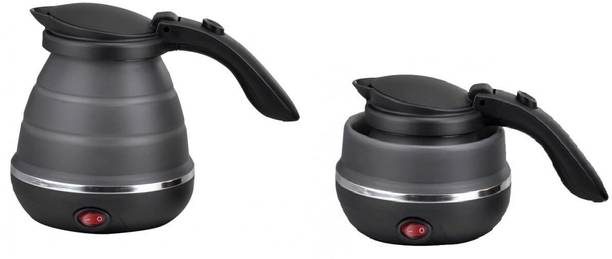 JKGrovv Hot Water Boiler & Tea Heater Silicone Lightweight Foldable Electric Travel Kettle 304 stainless steel Electric Kettle
