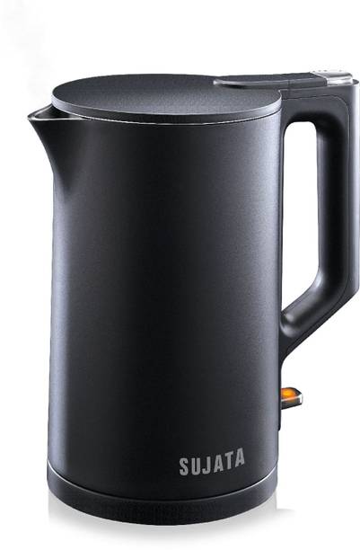 SUJATA EK01 1500W Premium Cool Touch Body | Stainless Steel Tank & Lid |Auto Cut-Off Electric Kettle