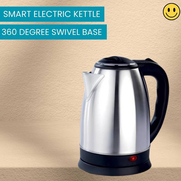 YAROH Electric Kettle With Stainless Steel Body 2 Litre for Boiling Water & coffeeO131 Electric Kettle