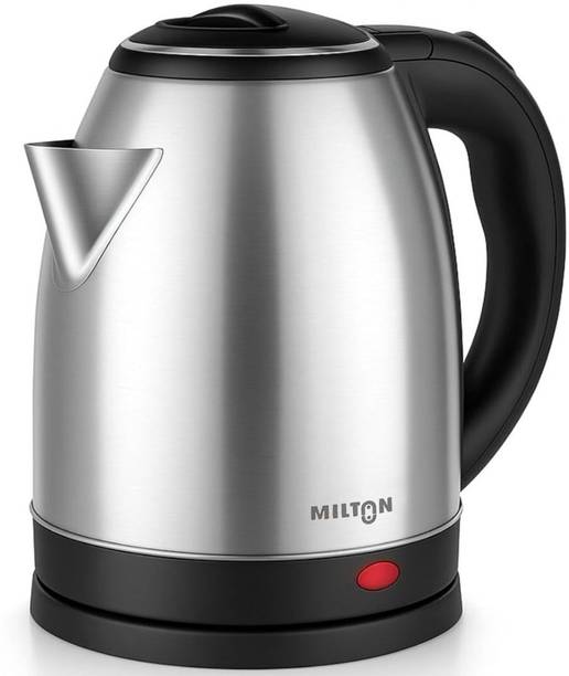 MILTON Rapid Electric Kettle 1.8L 1500W Stainless Steel Hot Water portable Electric Kettle 1.8 L, Silver