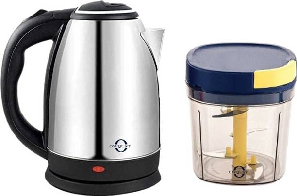 Owqust Chopper (1000 ml,Multicolor) With Electric Kettle