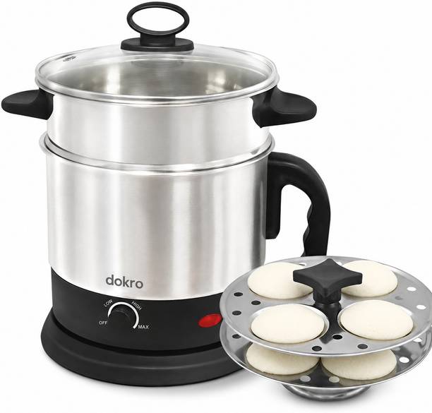 dokro Electric MultiKettle with steamer(1.5L), 600W Power, Automatic shutoff | Premium Multi Cooker Electric Kettle