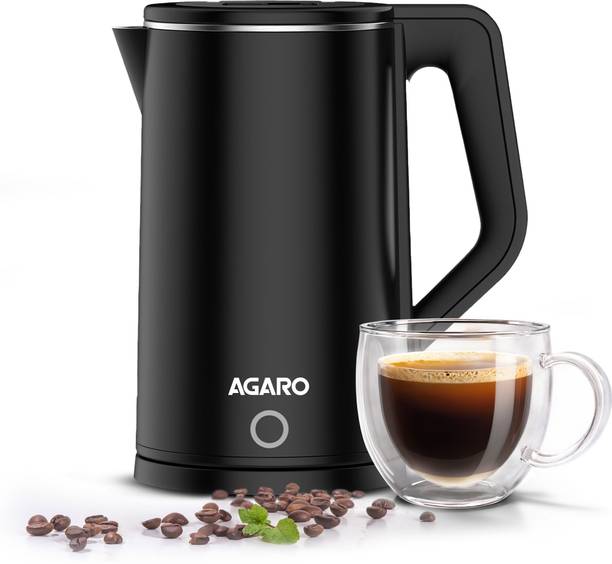 AGARO Elegant Electric Kettle, Cool Touch Double Layered Kettle, Electric Kettle