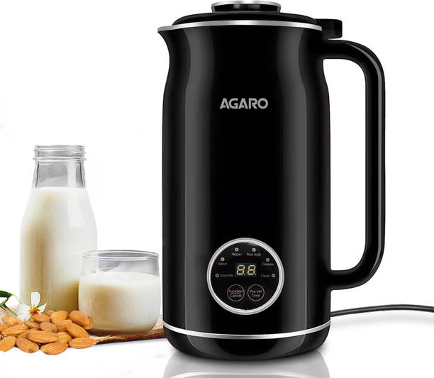 AGARO Regency Automatic Nut Milk Maker, Make Vegan Milk From Nuts,Almonds, Soya, Oats, Multi Cooker Electric Kettle
