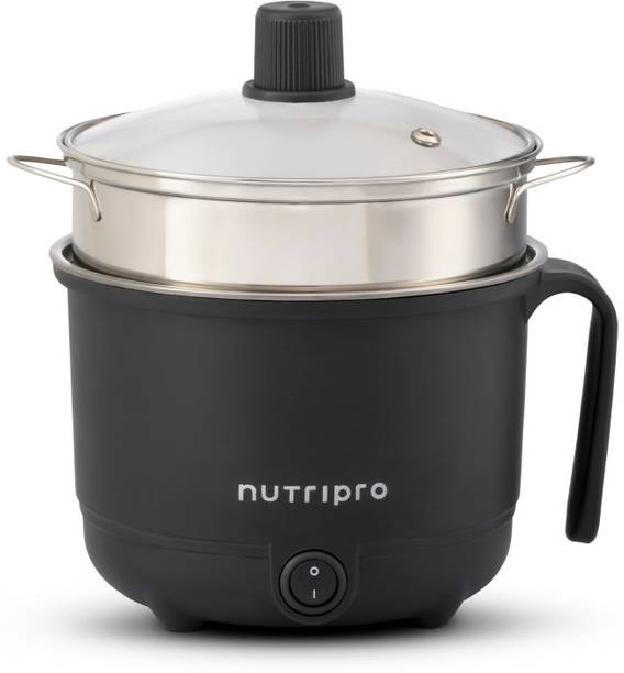 NutriPro MULTI Multi Cooker Electric Kettle 1.2 L, Black