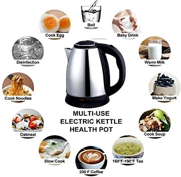 Naridream W26_Kettle Stainless Steel 1.8L Electric Kettle: Tea, Coffee, Milk, Water Boiler Electric Kettle