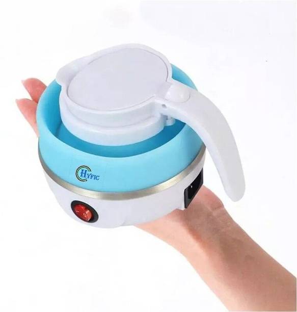 JAYGOPAL Travel Mini Stainless Steel Silicone Portable Foldable Electric Kettle Electric Kettle