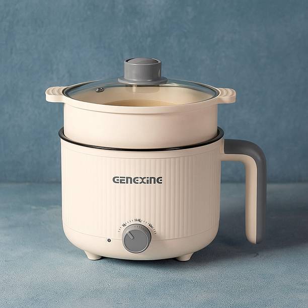 MOOKA MINI Multipurpose Electric Cooker with Steamer - Non-Stick Hot Pot Rice Cooker Multi Cooker Electric Kettle