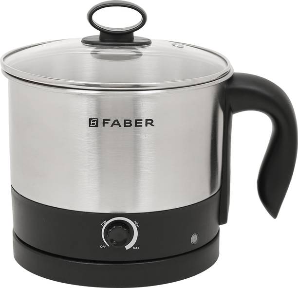 FABER 600W 1.2L Multicooker | Make Noodles,Rice, Soup, Baby Food, Boil Veggies & Eggs Multi Cooker Electric Kettle