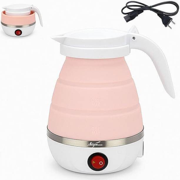 WALLBERRIE Travel Foldable Food Grade Portable Silicone Electric Kettle