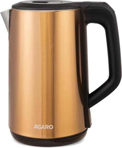 AGARO Insignia Electric Kettle, Double Layered Kettle, 100% Stainless Steel Inner Electric Kettle
